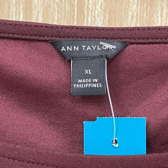 Ann Taylor Red Top Size XL - Picture 2 of 5